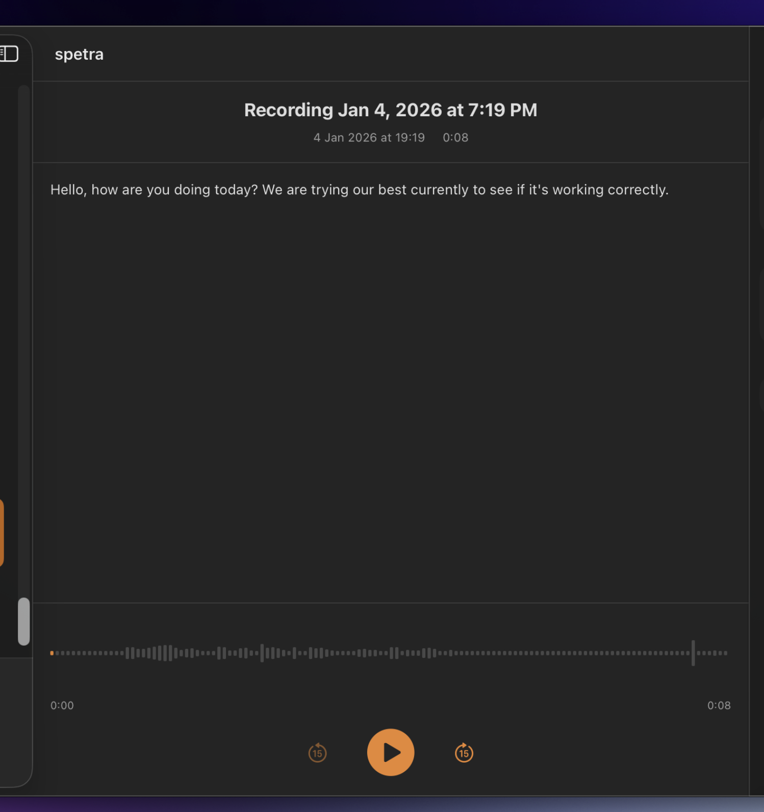 Spezhe replay controls